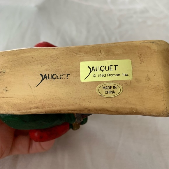 Vintage Roman - Bill Jauquet "Santa Sled" 1993 Ornament #56683 Santa riding sled - Picture 4 of 14